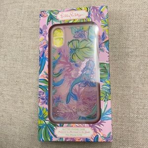 NIB Lilly Pulitzer Glitter iPhone Case x/xs